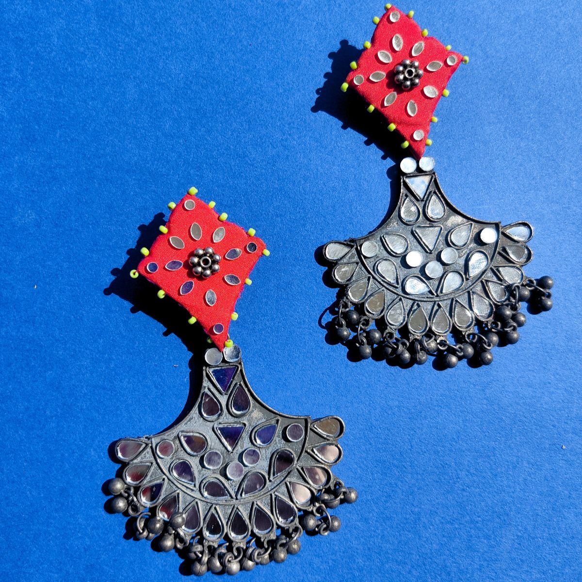 Coral Haze Statement Earrings